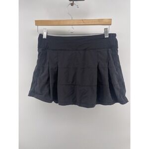 Lululemon Women's Black Pace Rival Tall Tennis Casual Skort Size 6